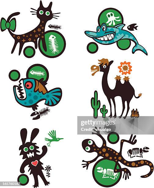 animals - gecko stock illustrations