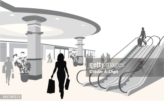 20 Inside Shopping Mall Cartoon High Res Illustrations - Getty Images