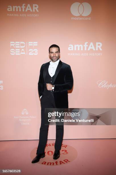 Alejandro Nones attends the amfAR gala Venezia 2023 presented The Red Sea International Film Festival on September 03, 2023 in Venice, Italy.