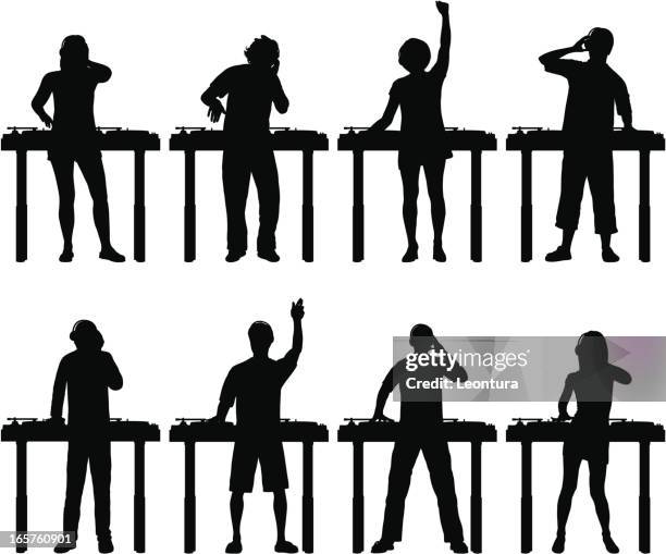 ilustrações de stock, clip art, desenhos animados e ícones de djs - dj