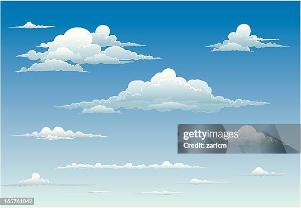 clouds - overcast stock illustrations