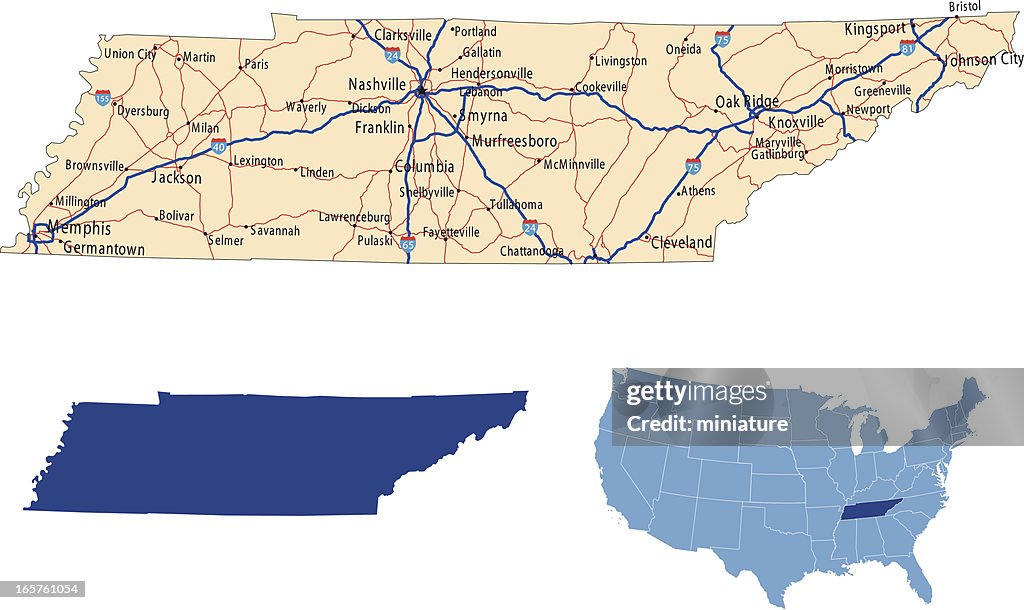 Tennessee road map