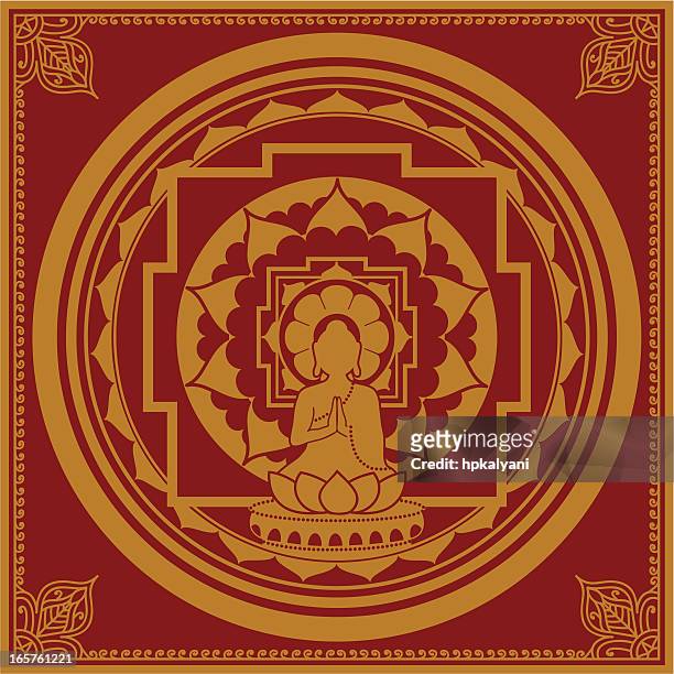 goldenen buddha - buddhism stock-grafiken, -clipart, -cartoons und -symbole