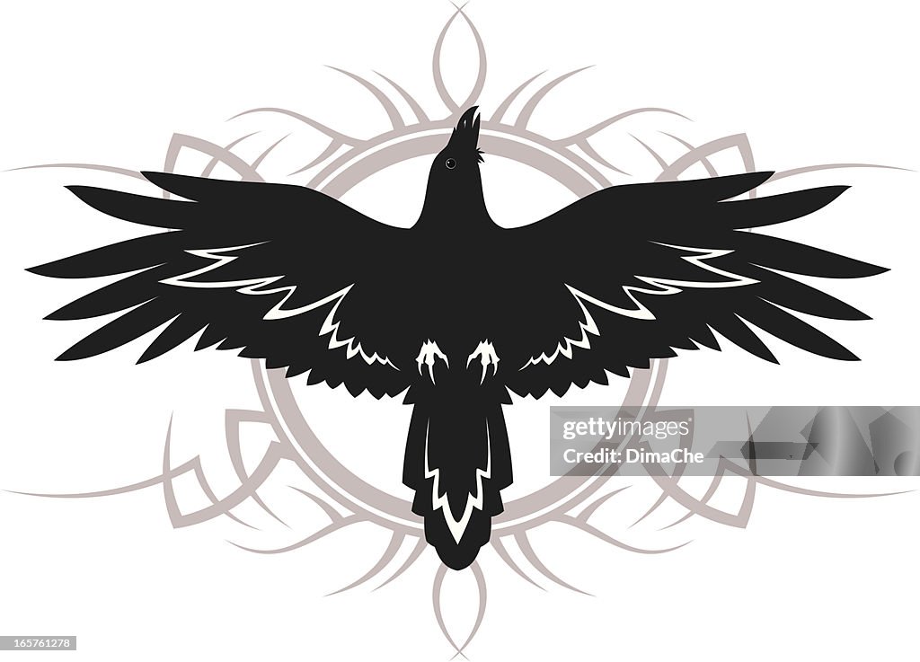 Raven tattoo