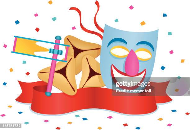 happy purim - purim stock illustrations