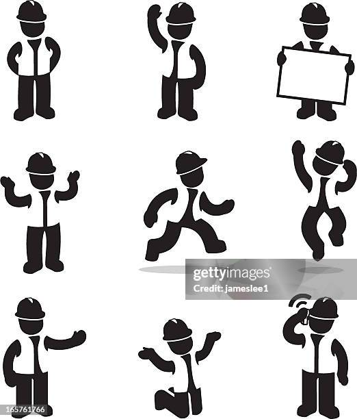 construction worker - working class man stock illustrations
