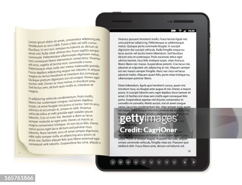 Generic Ebook Reader Concept High-Res Vector Graphic - Getty Images