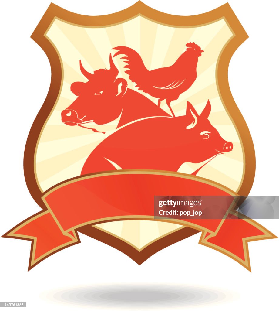 Emblem for meat industry