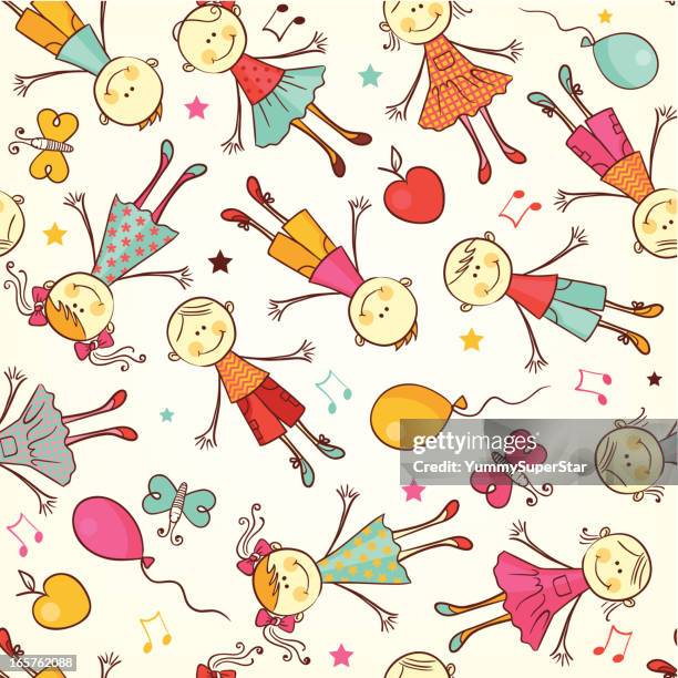 8,076 Children Vector Background High Res Illustrations - Getty Images