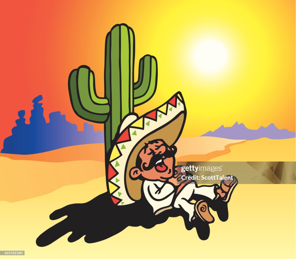 Sleeping Mexican High Res Vector Graphic Getty Images