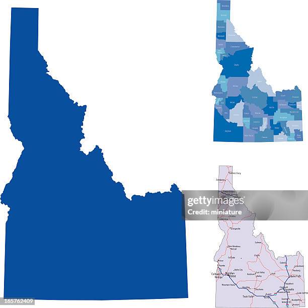 ilustraciones, imágenes clip art, dibujos animados e iconos de stock de idaho - idaho