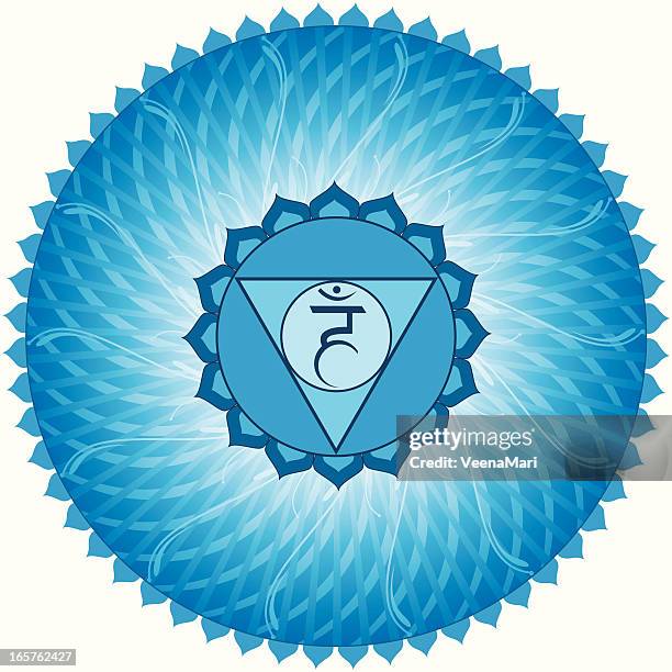 vishuddha chakra - ayurveda stock illustrations