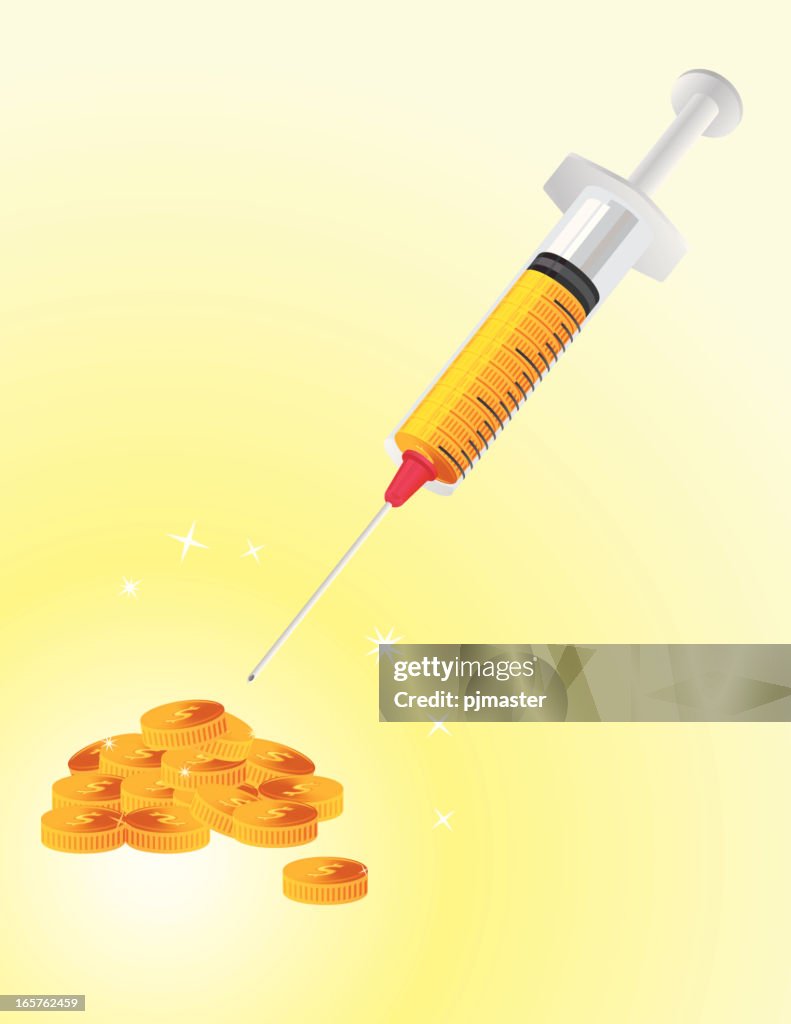 Fiscal Injection Money Injection High-Res Vector Graphic - Getty Images