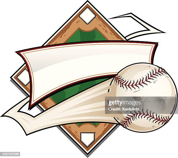 baseball diamond zigzag - baseball trajectory stock illustrations