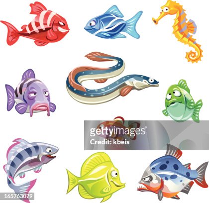 Cartoon Fish High-Res Vector Graphic - Getty Images
