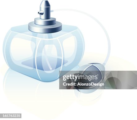 Perfume bottle with atomizer Perfume bottle with atomizer