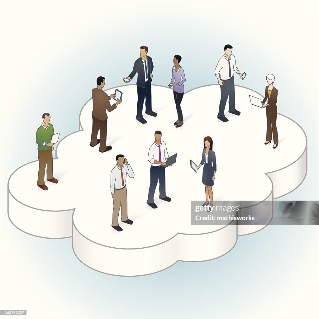 Cloud Computing Illustration