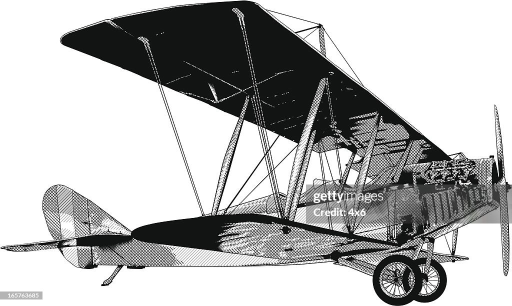 Vector illustration of small airplane