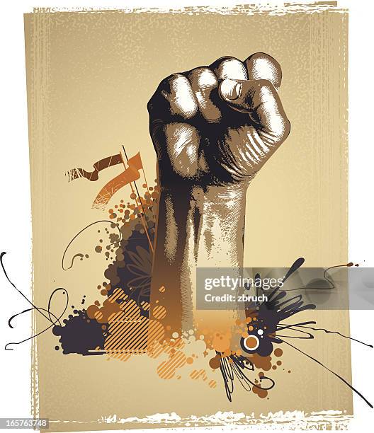 composition with hand - declaration of independence stock illustrations