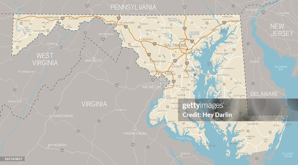 Mapa de Maryland