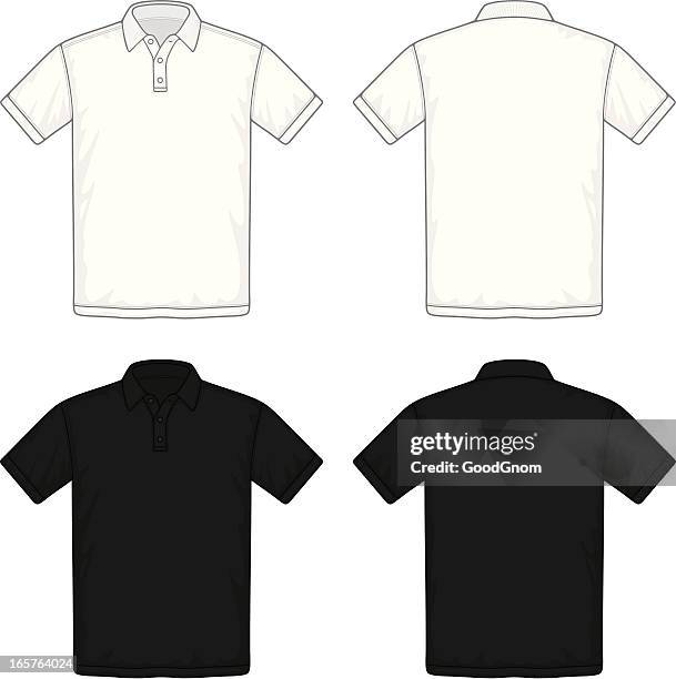 ilustraciones, imágenes clip art, dibujos animados e iconos de stock de camisa de polo - camiseta