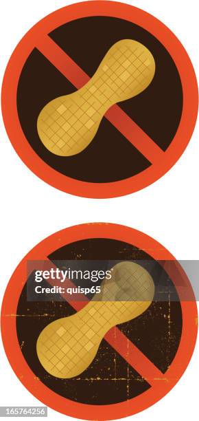 no peanuts - set - peanuts stock illustrations