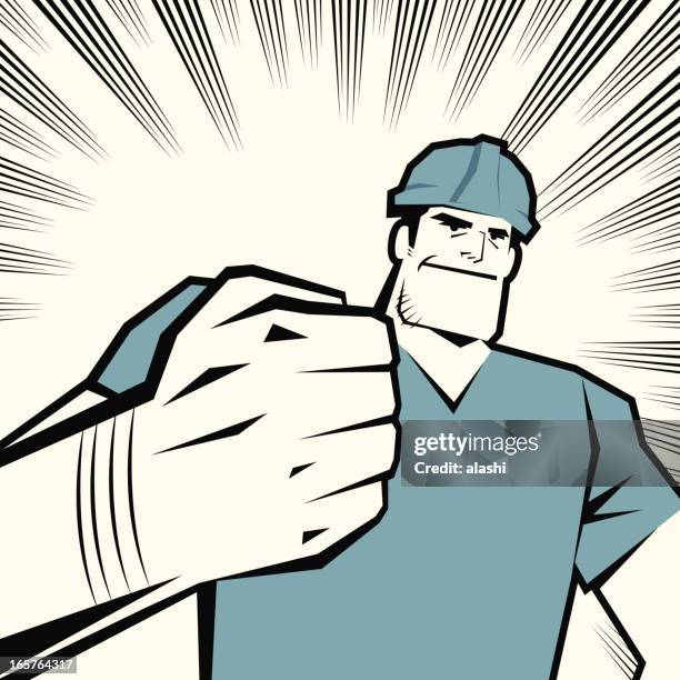 worker with fist raised - electrician stock illustrations