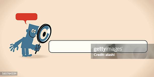 stockillustraties, clipart, cartoons en iconen met search engineer - hypertext transfer protocol