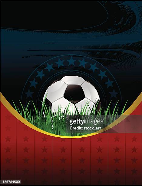 bildbanksillustrationer, clip art samt tecknat material och ikoner med soccer banner - fotbollsmästerskap