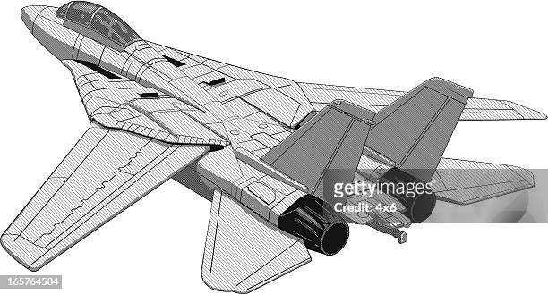 f16 fighter jet-flugzeug illustrationen - fighter plane stock-grafiken, -clipart, -cartoons und -symbole