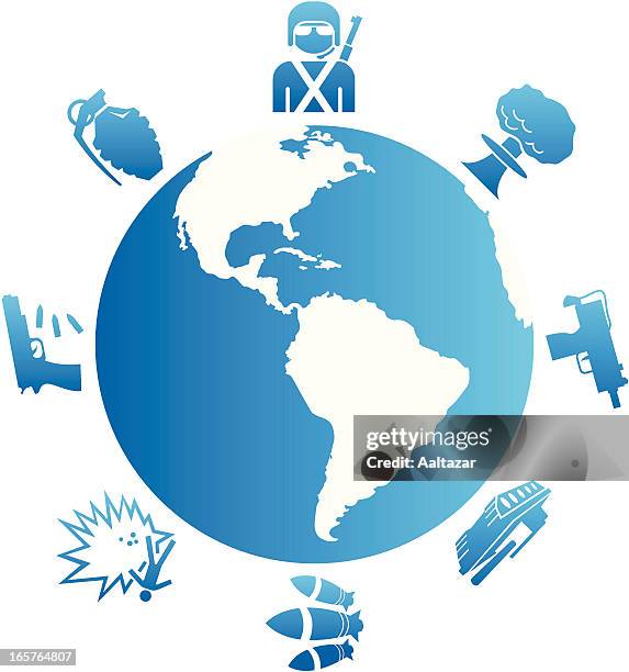 global war - nuclear bomb explosion stock illustrations