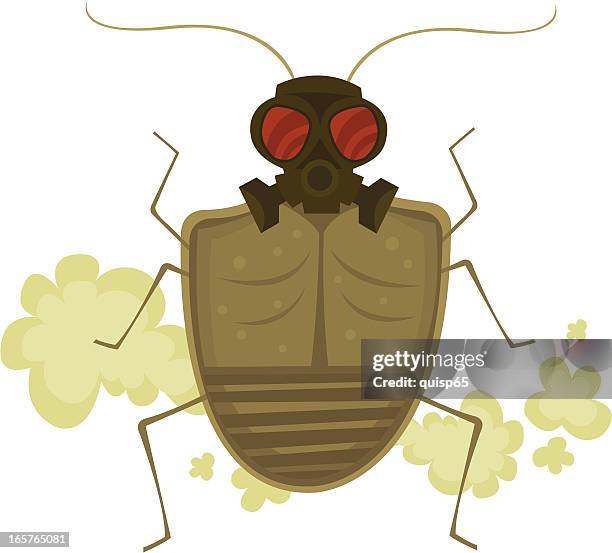 stink bug - fart stock illustrations