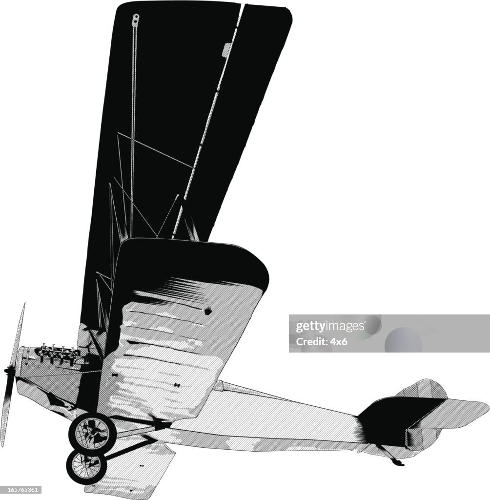 Single engine propeller airplane