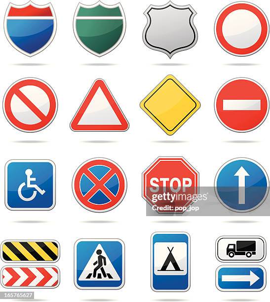 illustrations, cliparts, dessins animés et icônes de route les panneaux - sens interdit