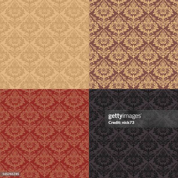 stockillustraties, clipart, cartoons en iconen met decorative seamless pattern - victorian