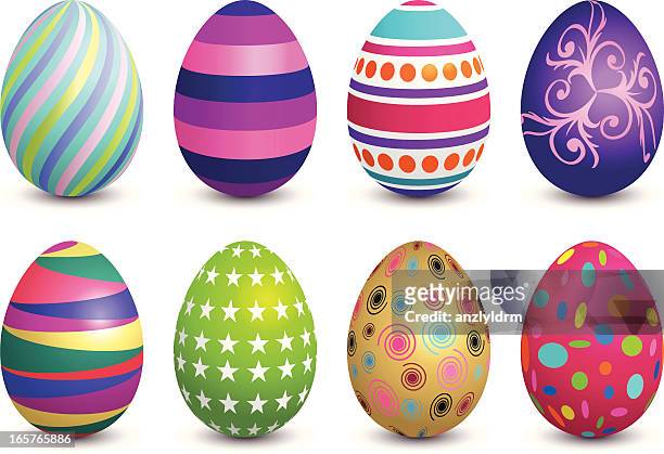 easter eggs - easter egg stock illustrations
