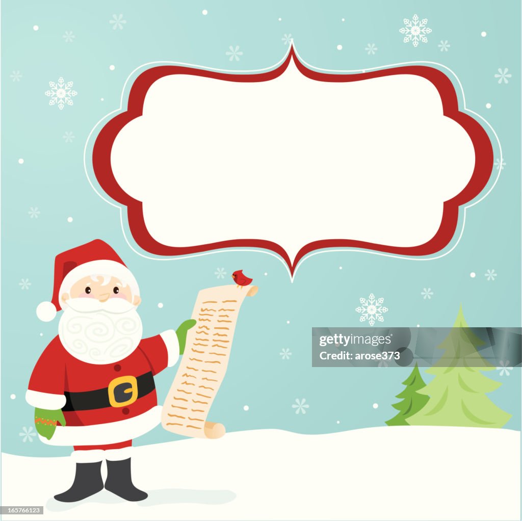 Santa Winter Scene