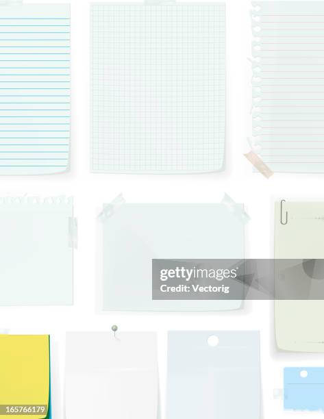 papier leeren seiten - liniertes papier stock-grafiken, -clipart, -cartoons und -symbole