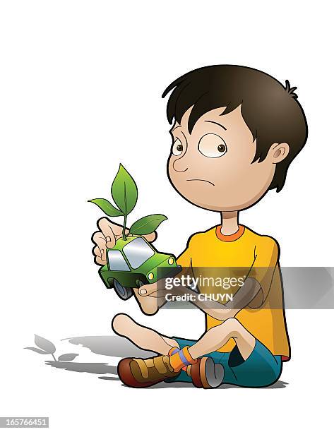 green future - compact living stock illustrations