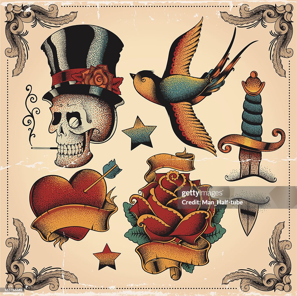 Old school tatuajes