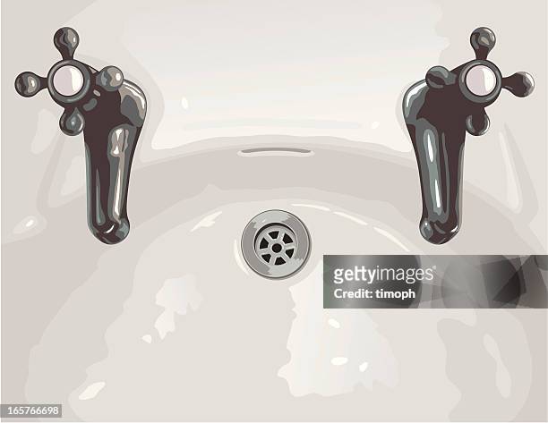 sink - bathroom sink stock illustrations