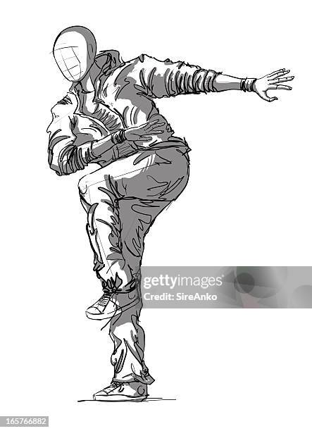 dancer - man dancing alone stock illustrations