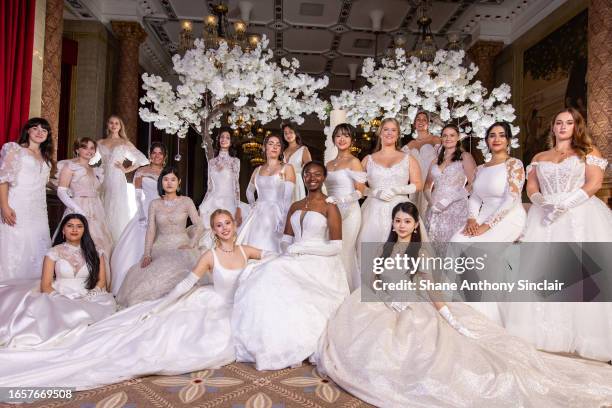 Debutants attend Queen Charlotte's Ball 2023 at One Whitehall Place on September 02, 2023 in London, England. Queen Charlotte's Ball is the pinnacle...