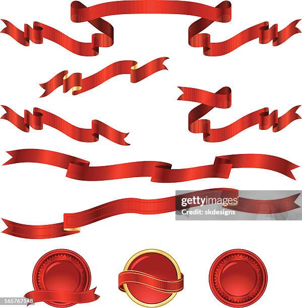 Realistic Red Ribbon Sticker 4,829 Red Ribbon Stickers Stock Photos, High-Res Pictures, and Images ...