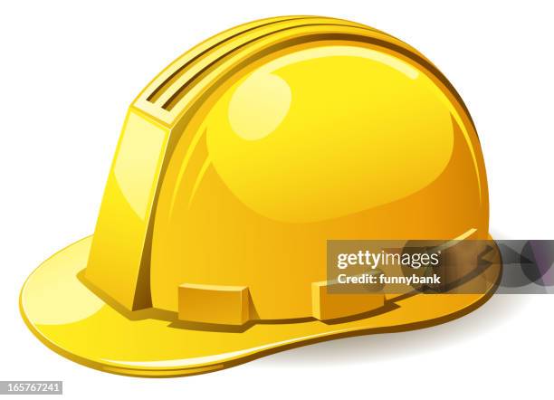 ilustraciones, imágenes clip art, dibujos animados e iconos de stock de casco duro - casco duro
