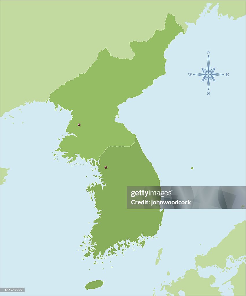 Mapa de Corea