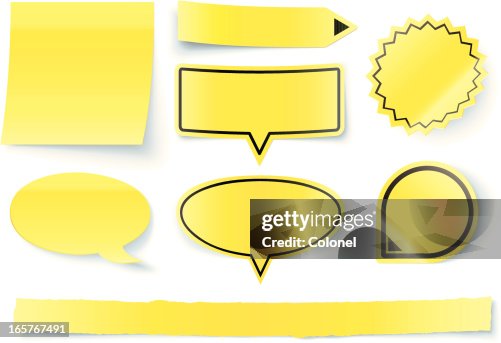 3D Sticky Notes and Pointers set 3D Sticky Notes and Pointers set