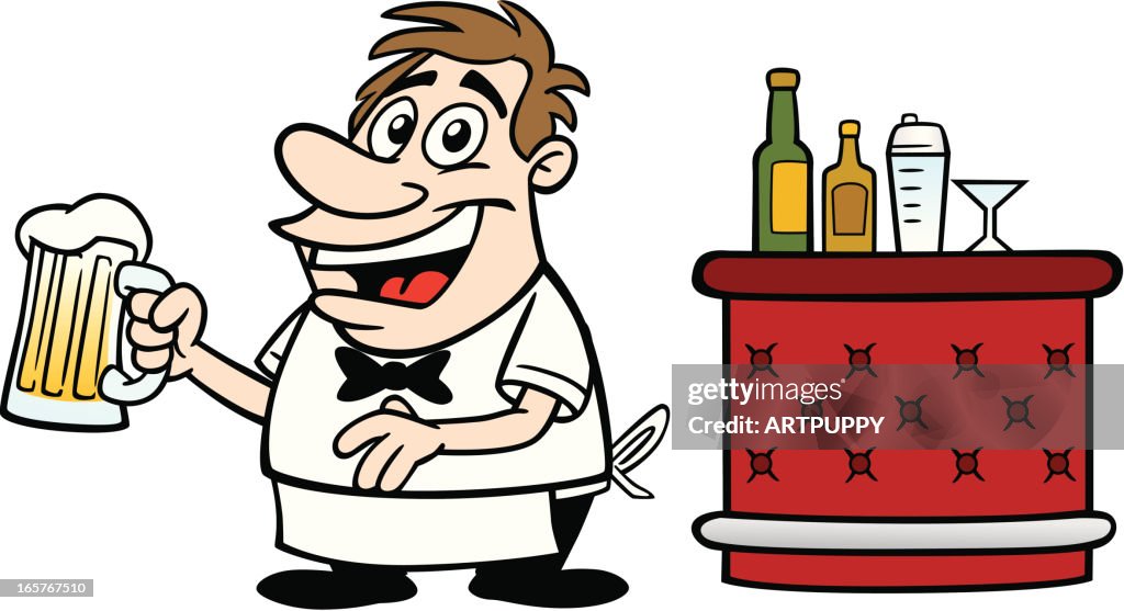 Cartoon Bartender High-Res Vector Graphic - Getty Images Cartoon Bartender High-Res Vector Graphic - Getty Images