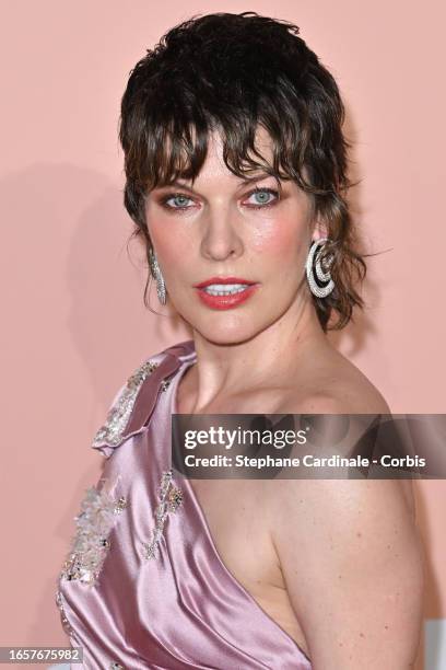 Milla Jovovich attends the amfAR Gala Venezia 2023 during the 80th Venice International Film Festival on September 03, 2023 in Venice, Italy.