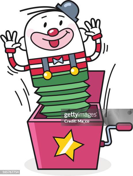 jack in the box - pantomime costume stock illustrations